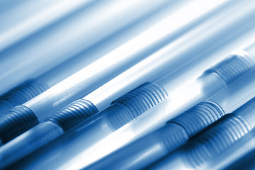 Image showing Drinking straw closeup