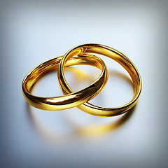 Image showing gold rings