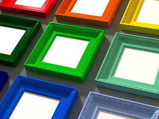 Image showing colorful classic frame