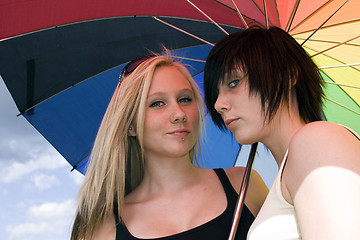 Image showing Two girls