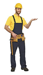 Image showing showing pose for handyman