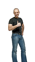 Image showing positive man thumb up