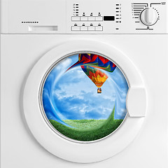 Image showing eco washing machine