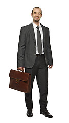 Image showing isolated businessman standing