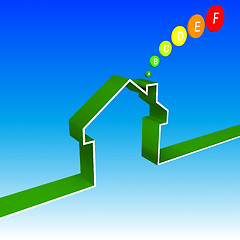 Image showing eco house performance illustration