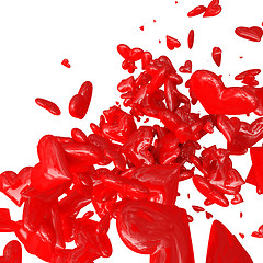 Image showing red heart background