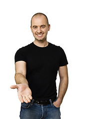 Image showing man show his hand