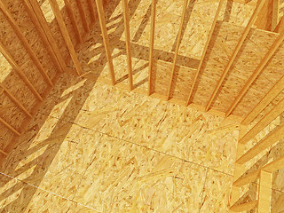 Image showing constructione site wood background