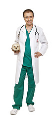 Image showing doctor and skull