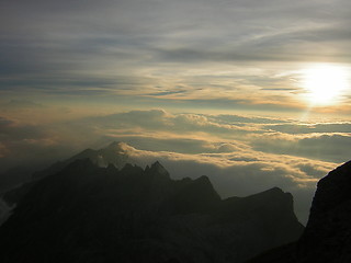 Image showing sunset cloud