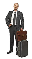 Image showing young business man travel
