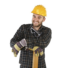 Image showing friendly confident handyman