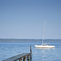 Image showing boat and jetty