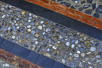 Image showing ancient stone street paver