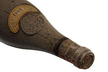 Image showing ancient wine bottle