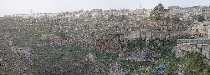 Image showing ancient town of matera italy