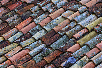 Image showing old roof tile