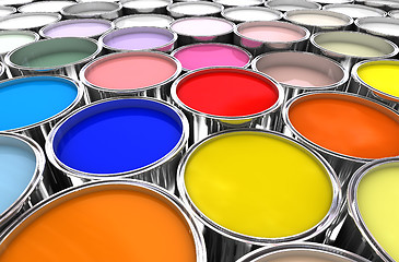 Image showing color paint ink can