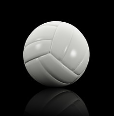 Image showing volley ball on black