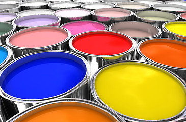 Image showing color ink