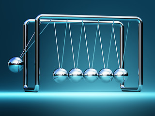 Image showing newton cradle 3d