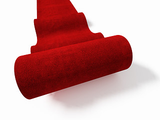 Image showing red carpet background