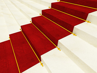 Image showing red carpet