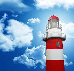 Image showing lighthouse and blue sky