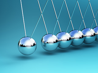 Image showing newton cradle 3d