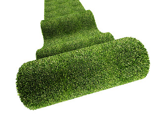 Image showing green carpet