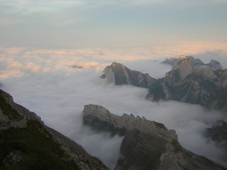 Image showing cloudy mountain