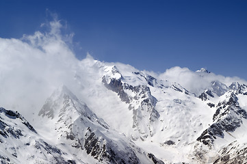 Image showing Cloudy Mountains