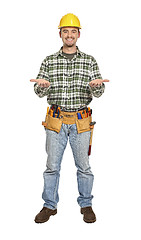 Image showing showing pose handyman