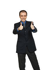 Image showing businessman positive attitude