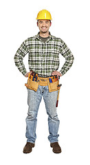 Image showing standing young handyman