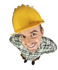 Image showing funny manual worker