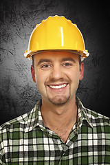 Image showing smiling handyman portrait