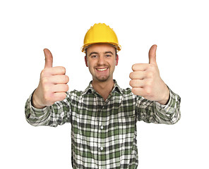 Image showing handyman thumbs up