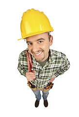 Image showing handyman funny portrait