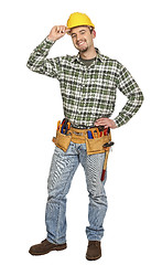 Image showing standing young handyman