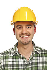 Image showing smiling handyman portrait