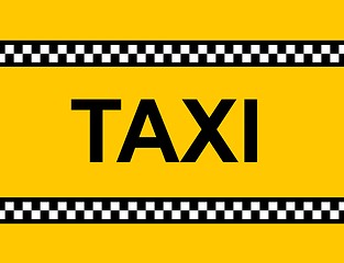 Image showing TAXI Sign