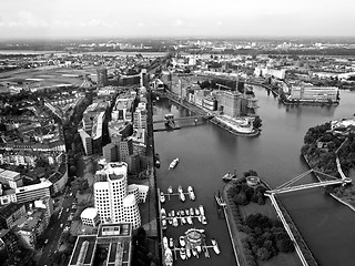 Image showing Duesseldorf mediahafen harbour