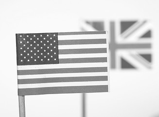 Image showing British and American flags