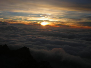 Image showing sunset cloud