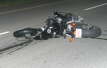 Image showing motorcycle accident