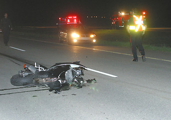 Image showing motorcycle accident