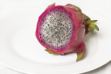 Image showing Cross section of a dragon fruit 