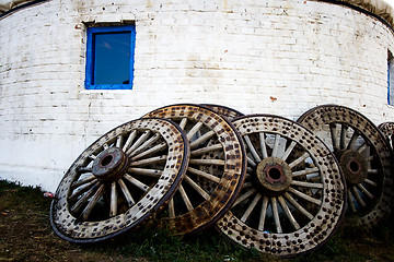 Image showing Wooden Wheels