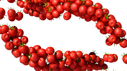 Image showing Tomatoes Cherry flows isolated on white